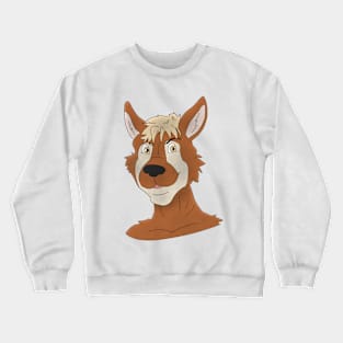 Anthro animal face Crewneck Sweatshirt